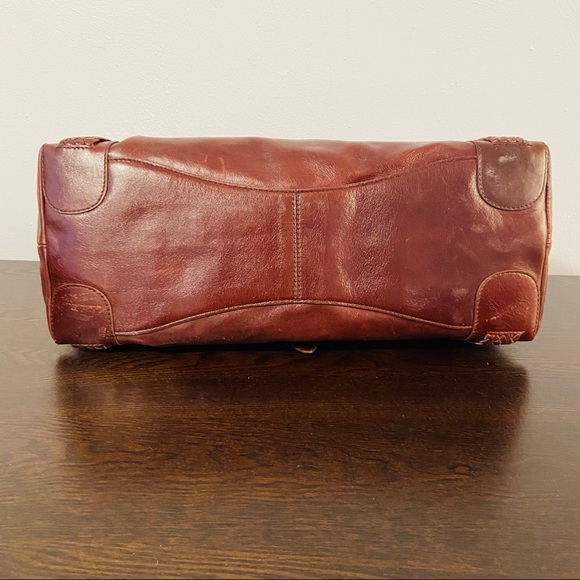 Cole Haan Sierra Dark Brown Zip Satchel - Picture 4 of 8